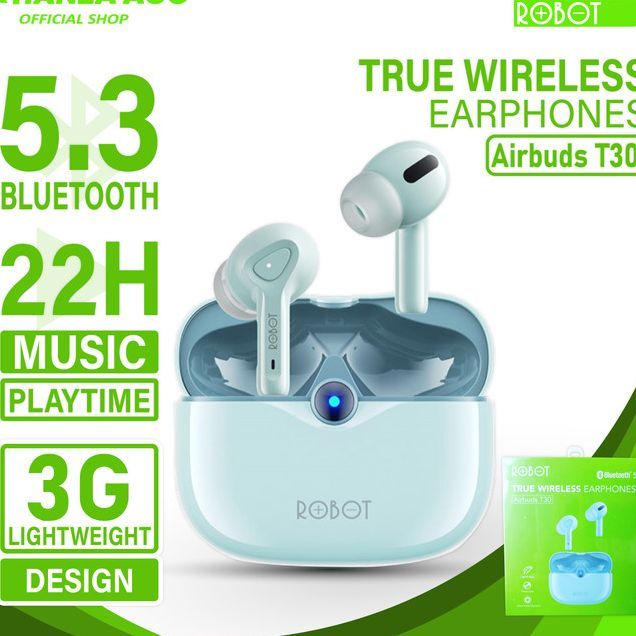 Robot TWS Original Wireless/Bluetooth Earphone Airbuds T30 True