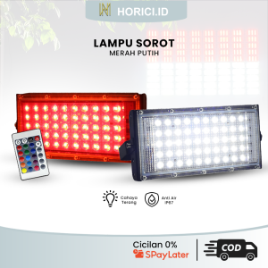 HORICI LAMPU SOROT/ LAMPU HIAS /TEMBAK LED SLIM MERAH PUTIH KAP SOROT KOTAK LAMPU KONTEN BAGROUND