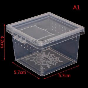 [COD] Springhooe Plastic Insect Spider Habitat Feeding Box Case Container Tank Transport Case Toy