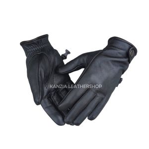 Sarung Tangan Kulit Kasual Polos Kanzia Leathershop Full Jari