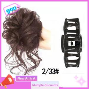 gou Synthetic Hair Bun Chignon Messy Curly Gripping Clip Hairpin Elastic Scrunchy False Hair Pieces For Women Hairpins