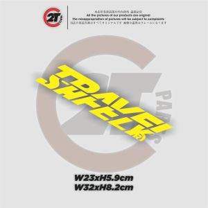 Tem Nhãn Dán Decal TRAVEL SAFELY - Dán Kính Lái - Dán Kính Sau - TE00149