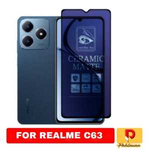 Tempered Glass Matte Anti Blue REALME C63 Screen Protector