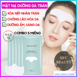 [XÓA NẾP NHĂN] COMBO 5 Miếng Mặt Nạ Dưỡng Da Vùng Trán VNO Chiết Xuất Nha Đam Rau Sam Collagen Thủy Phân - Giúp Xóa Nếp Nhăn Chống Lão Hóa Da Dưỡng Ẩm Sáng Da