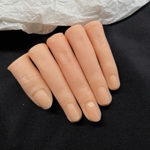Bộ 5 ngón tay 5 size học nail siêu thật làm móng (Set) gắn móng tập vẽ tập sơn đắp bột