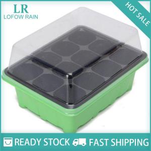 LF Wholesale✨Flash Sale ✨ 3pcs set 12 Cell Starter Kit Starting Plant Propagation Tray Dome Gardening