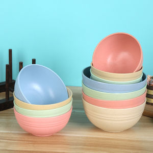 Mangkok Wheat Straw Bowl Diameter 15cm Ramah Lingkungan Simple Warna-Warni MK001-1