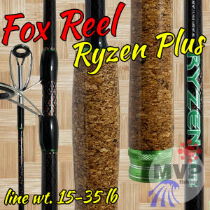 คันหน้าดิน หมาป่ากราไฟท์ FOX REEL Ryzen Plus Line wt. 15-35 lb. Lure wt.: 80-150 G.