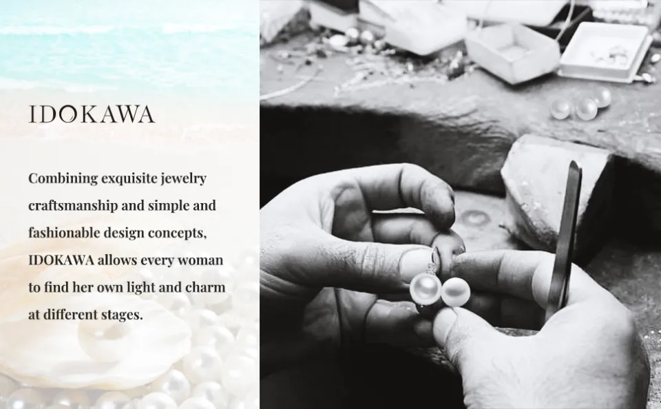 IDOKAWA Pearl Pendant Necklace For Women, 6-7mm Freshwater