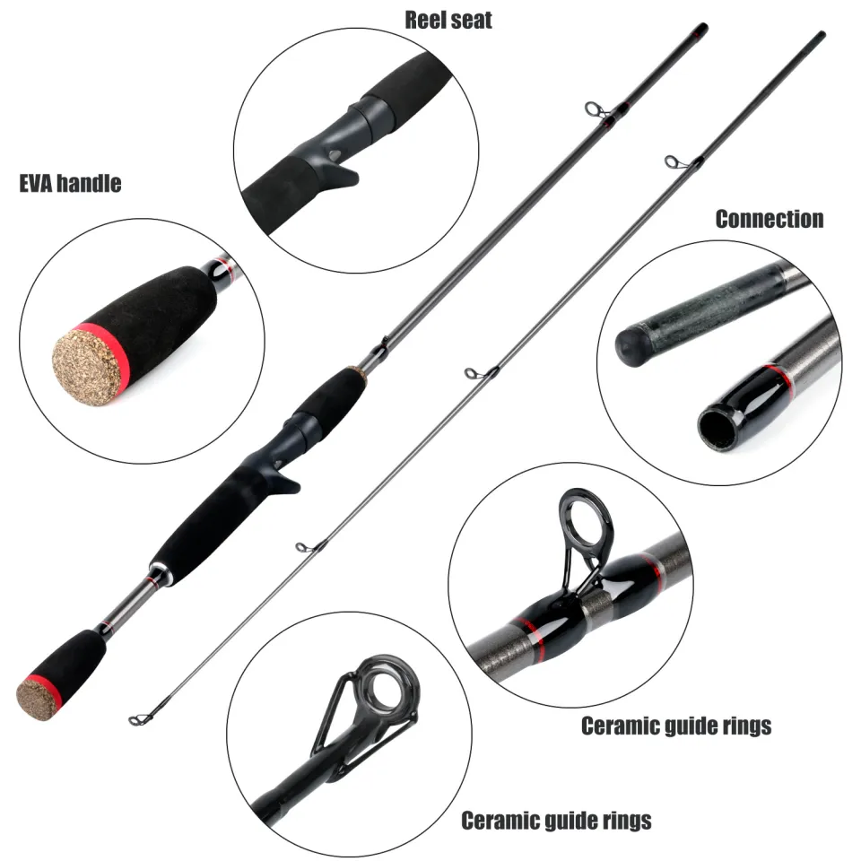 Sougayilang Fishing Set Casting Set 180cm Fishing Rod with6BB