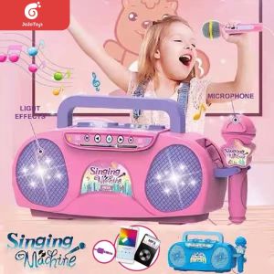 Childrens game Karaokesinging machine with microphoneLittlesinger role singing machine Kara OK Mlclittle singer pattern Kitty