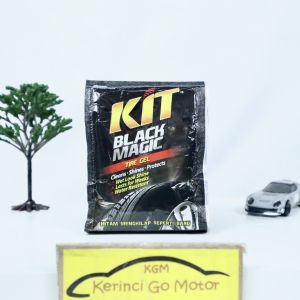 KIT Black Magic Tire Gel 35ml Sachet Cairan Pengkilap Poles Pembersih Semir Ban Mobil Motor
