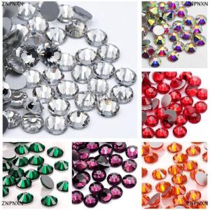 [COD] ZNPNXN 1440pcs 2mm DIY Beads Rhinestone Flat Back Bead Charm Glitter Beads For DIY Craft Jewelry Making
