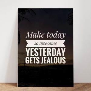BerkahSaluyu-Poster/Hiasan dinding Kayu Quotes Aesthetic Wall Decor LP