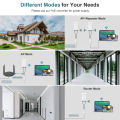 Wavlink Wireless 2.4GHz 300Mbps Long Range Outdoor AP/Repeater CPE Kit for PtP and PtMP Transmission | Point to Point WiFi Bridge | 2*2 MIMO 11dBi Antenna, 1.5km | Passive PoE Powered | Extend WiFi Network | Weatherproof Enclosure. 