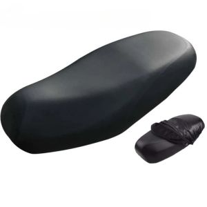 Motorcycle Seat Cushion Cover Waterproof PU Leather Universal Elastic Sunscreen Protection Cover