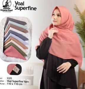 COD[bayar ditempat]Kerudung Segiempat polos Terbaru merk Voal super fine