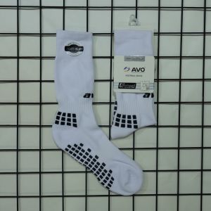 Kaos Kaki Futsal Bola Hitam Putih Pendek Sebetis Anti Selip Tebal Anti Slip Avo R9