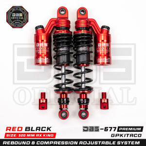 DBS 677 Gp Kitaco Shock Belakang Motor Bebek Rx King Tiger Supra W175 Megapro GL pro Win 320mm
