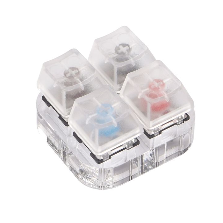 4 Key Caps Testing Tool Gateron MX Switches Keyboard Tester Kit Clear