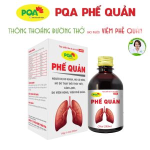 PQA Phế quản hộp 125ml  Bổ phổ.i ích p.hế hỗ trợ giảm ho hen phế quản