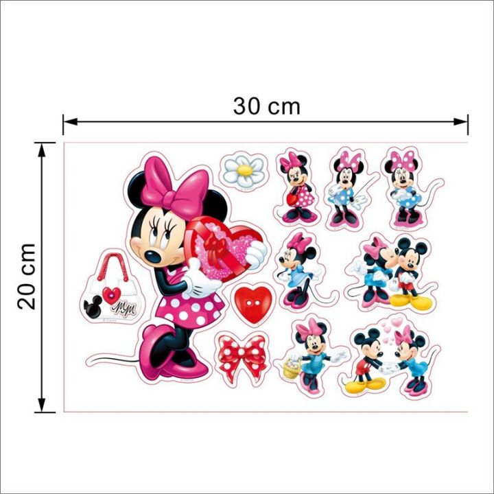 wall-sticker-cartoon-mickey-minnie-mouse-baby-home-decals-wall