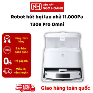Robot hút bụi lau nhà Ecovacs Deebot T30e Pro Omni tự động giặt giẻ nước nóng