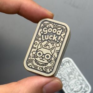 OLOPYN 3-Level Lucky Cat Fidget Slider ic Adjustable Finger Spinne Toy Portable Push-Pull Fingertip Gyro Office Use