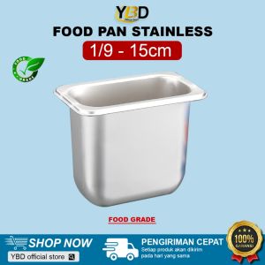 FoodPan Stainless 1/9x15 (176x108x150mm) | Food Pan Stainless Steel | Tempat Makanan Stainless Steel