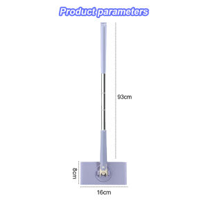 [✅SG Stock]Automatic Cloth Changing Mini Mop Portable Hands-Free Flat Mop 360°Rotating Floor Window Kitchen Dry/Wet Flat Mop