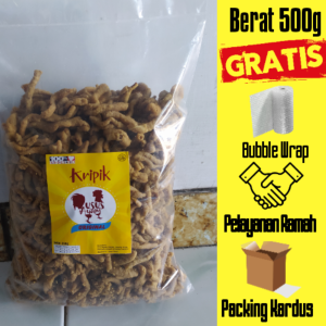 Kripik Usus 500 gr / Usus 500 gr / Keripik Usus Ayam 500 gr
