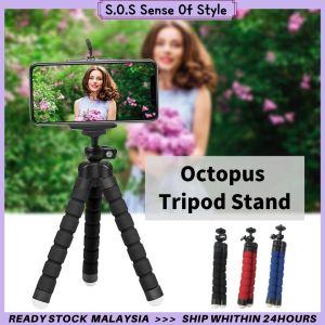 Mini Tripod Phone Tripod Portable Flexible Tripod Octopus Stand For Mobile Phone & Camera with Phone Holders