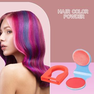 GUAIP 8Pcs 3g Disposable Hair Chalk Water Soluble Quick Pressed Powder Hair Dye Beautiful Easy to Clean Hair Styling Stick for Woman Hair Coloring