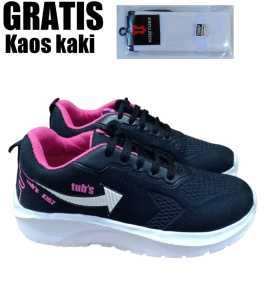 Sepatu Sekolah Anak Perempuan Cewek Cowok Laki Laki Warna Hitam Murah Tali Perekat Rekat Velcro Kecil Tanggung Umur Usia PAUD TK SD SMP SMA Kelas 1 2 3 4 5 6 7 8 9 0 Tahun-KIDZTUBS1947052722