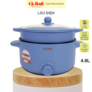 [ RẺ VÔ ĐỊCH ] Lẩu Điện Gali GL-1209 Đa Năng – Dung Tích 4L Công Suất 1500W Có Xửng Hấp Nấu Nhanh Tiện Lợi Cho Gia Đình