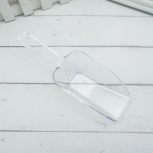 HJKL Nhựa cấp thực phẩm Xẻng xúc đá mini Đáy phẳng Miệng vuông Muỗng xúc đá Bền Trong suốt Đồ dùng nhà bếp Cho kẹo hạt tráng miệng