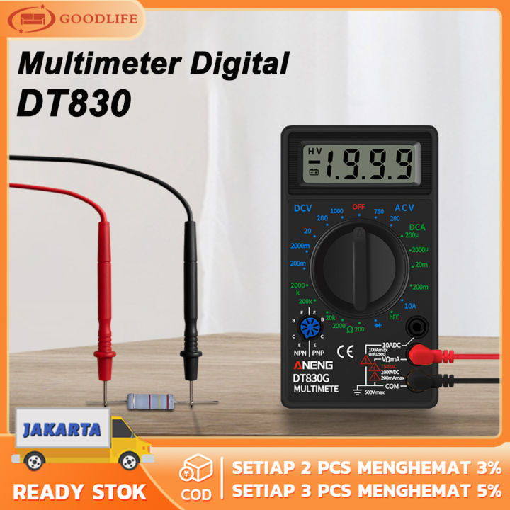 Multimeter Digital Avometer Digital Multimeter Digital Paket Lengkap Murah ASLI ADA