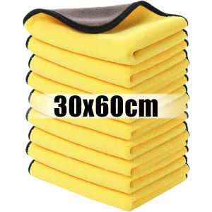 5 cái dày khăn lau Microfiber lau kính cửa sổ mềm Rag khăn lau xe