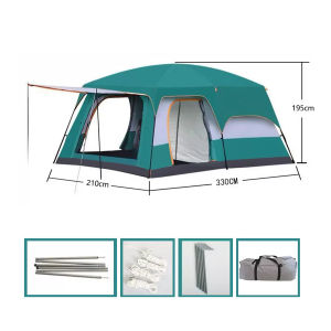Orzee Camping Automatic Quick Open Tent Full Coverage Tents Double Layers Oversize Rainproof Outdoor Tent Waterproof