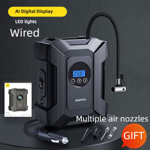 12V Portable Car Electric Tyre Pump Tire Inflator Heavy Duty Motorcycle Tire Air Compressor