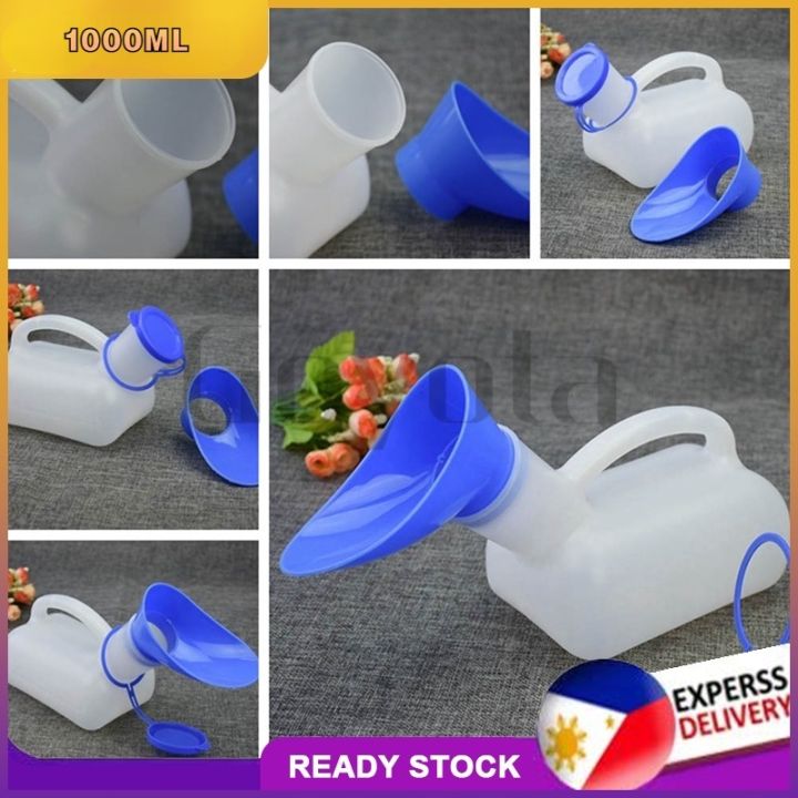 1000ML Female Male urinal Unisex Camping Portable PE Urinal Toilet Men ...