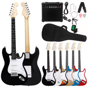 Electric Guitar 39 inch ST Electric Guitar Telecaster Electric Guitar Guitar With 15w  Amplifier