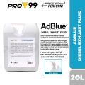 PRO99 Adblue Genuine Diesel Exhaust Fluid 20 Liters (20L). 