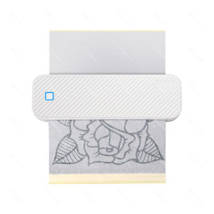 Wireless A4 Thermal Printer Inkless Portable Photo Document Bluetooth Printing Tattoo Stencil Printer Transfer Paper Replacement for Mobile Travel Car Office