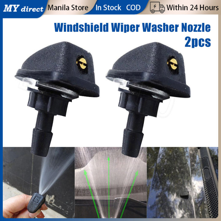 Universal Car Front Windshield Washer Water Jet Nozzles Auto Windscreen ...
