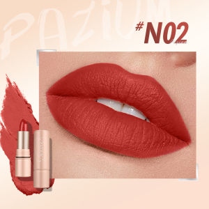 PAZIUM Matte Lipstick Lipmatte 24H Lasting Waterproof Lipstick Non-stick Cup Lip Makeup Stick 7 Colors Lipstick Long-wear Beauty Lip Stick