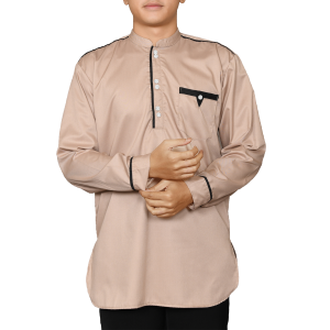 Koko Zaki Baju Koko Pria Dewasa Lengan Panjang Katun Toyobo M L XL XXL Kain Kancing
