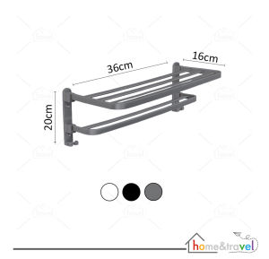 𝗛𝗢𝗩𝗘𝗟𝗦𝗛𝗢𝗣 Jemuran Handuk Dinding Lipat Tempel Stainless Steel Rak Kamar Mandi Gantungan Towel Serbaguna