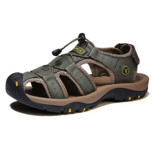 Prelesty Sandal Gunung MTB Sendal Pria Gunung Hiking Kulit Outdoor Handmade 011