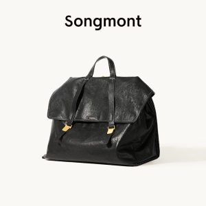 Li Nas style Song Mountain Hiking Travel Briefcase Large Capacity Single Shoulder Crossbody Commuting Genuine Leather Backpack